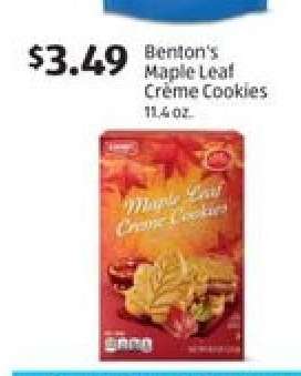 Benton's Maple Leaf Crème Cookies