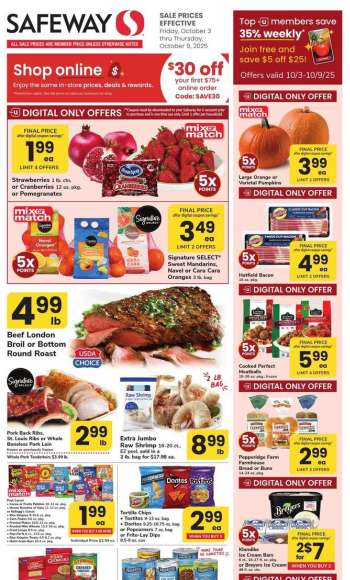 Safeway Flyer - 10/03/2025 - 10/09/2025.