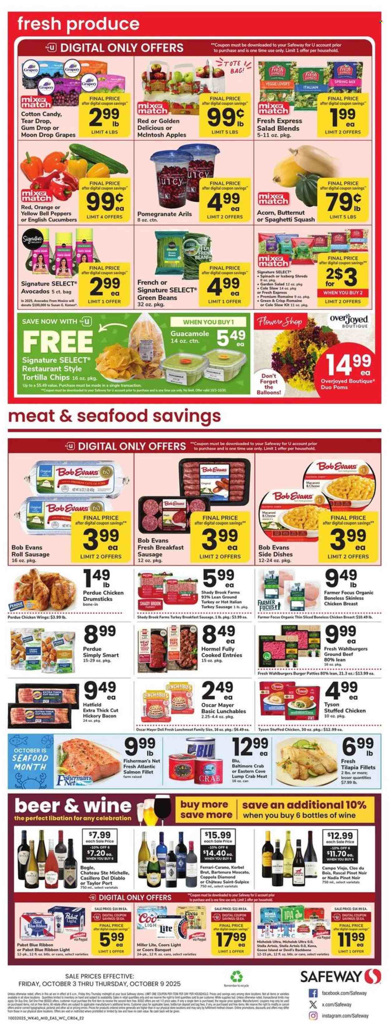 Safeway ad - 10/03/2025 - 10/09/2025. Page 3