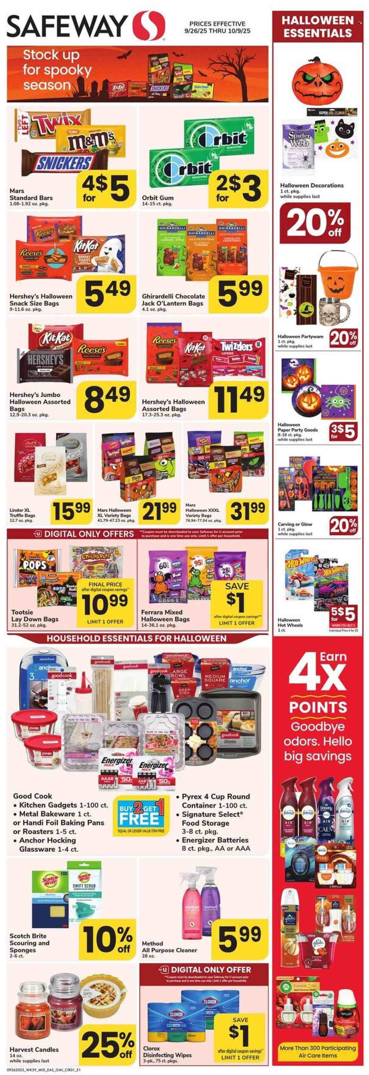 Safeway ad - 09/26/2025 - 10/09/2025. Page 1