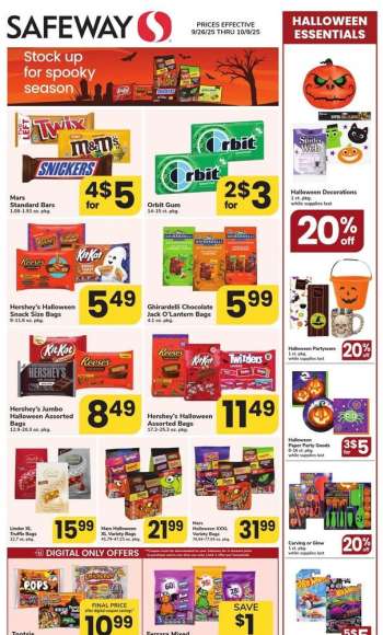 Safeway Flyer - 09/26/2025 - 10/09/2025.
