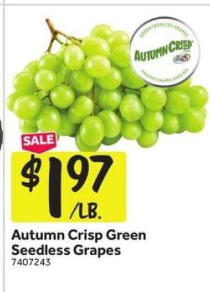 Autumn Crisp Green Seedless Grapes