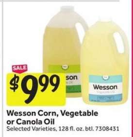 Wesson Corn, Vegetable or Canola Oil