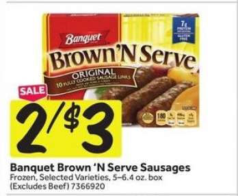 Banquet Brown 'N Serve Sausages