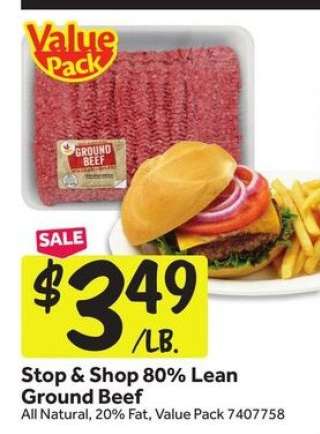 Stop & Shop 80% Lean Ground Beef