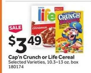 Cap'n Crunch or Life Cereal