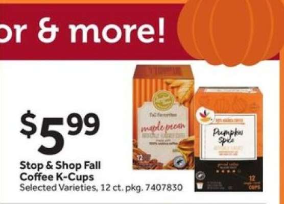 Stop & Shop Fall Coffee K-Cups