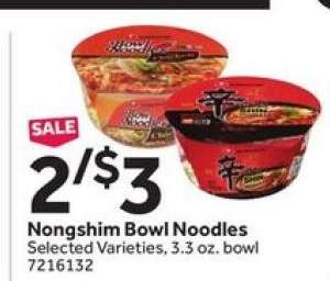 Nongshim Bowl Noodles