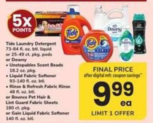 Tide Laundry Detergent or Downy
