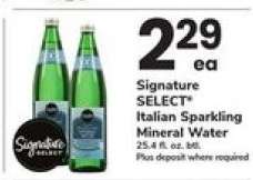 Signature SELECT Italian Sparkling Mineral Water