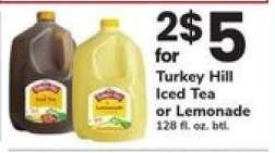 Turkey Hill Iced Tea or Lemonade