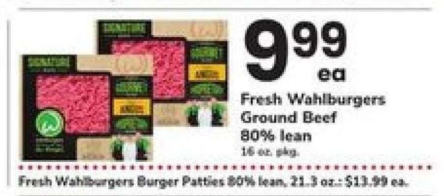 Fresh Wahlburgers Ground Beef