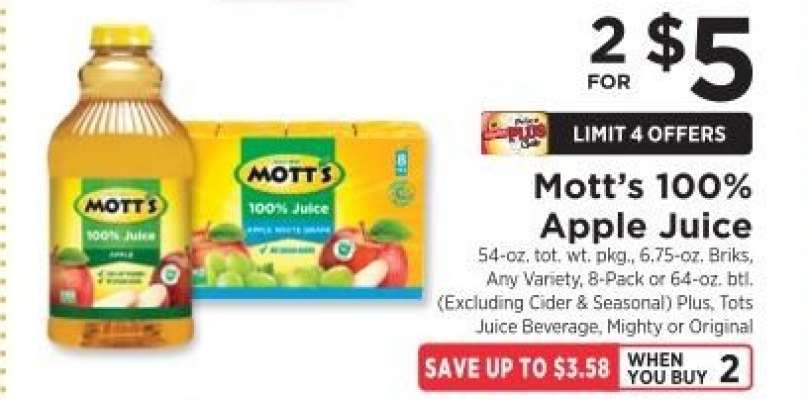 Mott's 100% Apple Juice