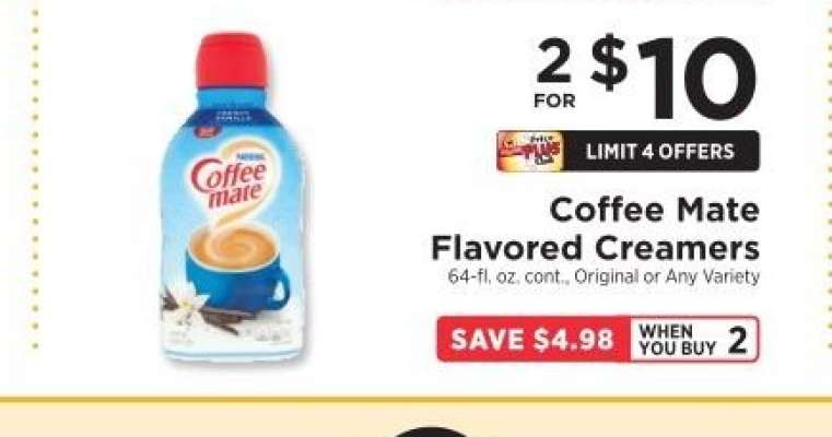 Coffee Mate Flavored Creamers