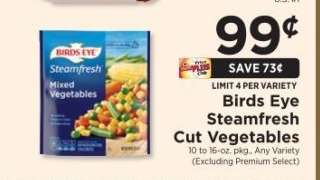 Birds Eye Steamfresh Cut Vegetables