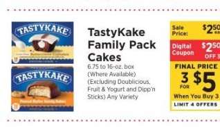TastyKake Family Pack Cakes