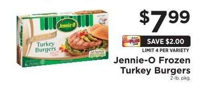 Jennie-O Frozen Turkey Burgers