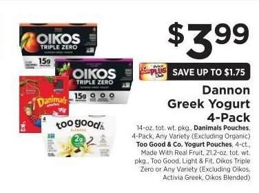 Dannon Greek Yogurt 4-Pack
