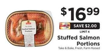 Stuffed Salmon Portions