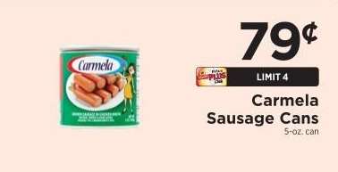 Carmela Sausage Cans