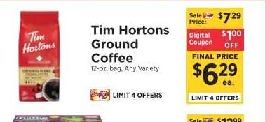 Tim Hortons Ground Coffee