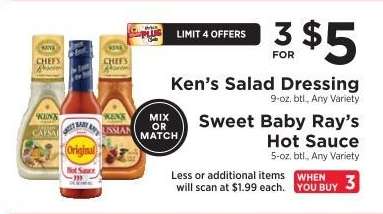 Ken's Salad Dressing & Sweet Baby Ray’s Hot Sauce