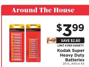 Kodak Super Heavy Duty Batteries