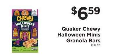 Quaker Chewy Halloween Minis Granola Bars
