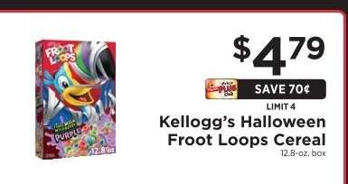 Kellogg’s Halloween Froot Loops Cereal