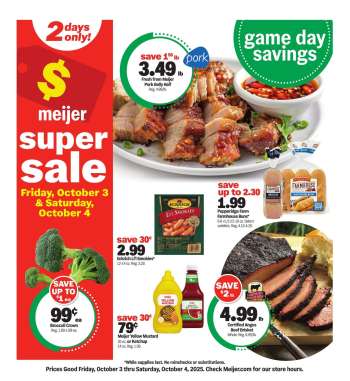 Meijer Flyer - 10/03/2025 - 10/04/2025.