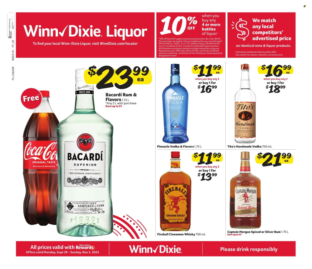 Winn Dixie ad - 09/29/2025 - 11/02/2025. Page 1