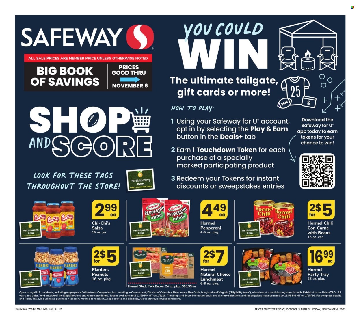 Safeway ad - 10/03/2025 - 11/06/2025. Page 1