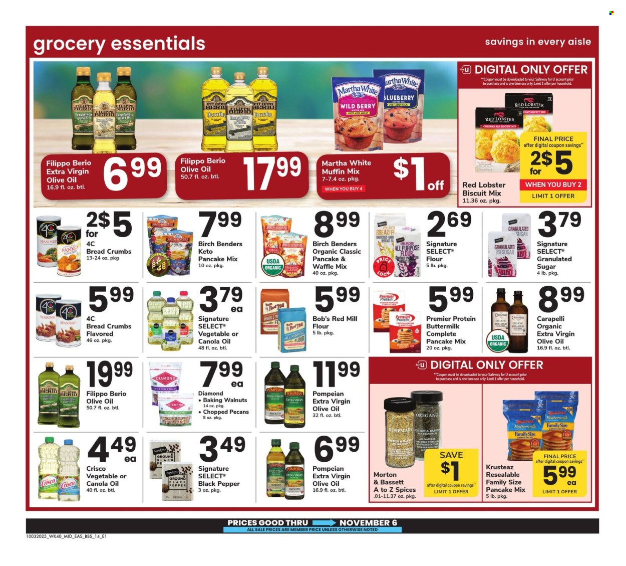 Safeway ad - 10/03/2025 - 11/06/2025. Page 14