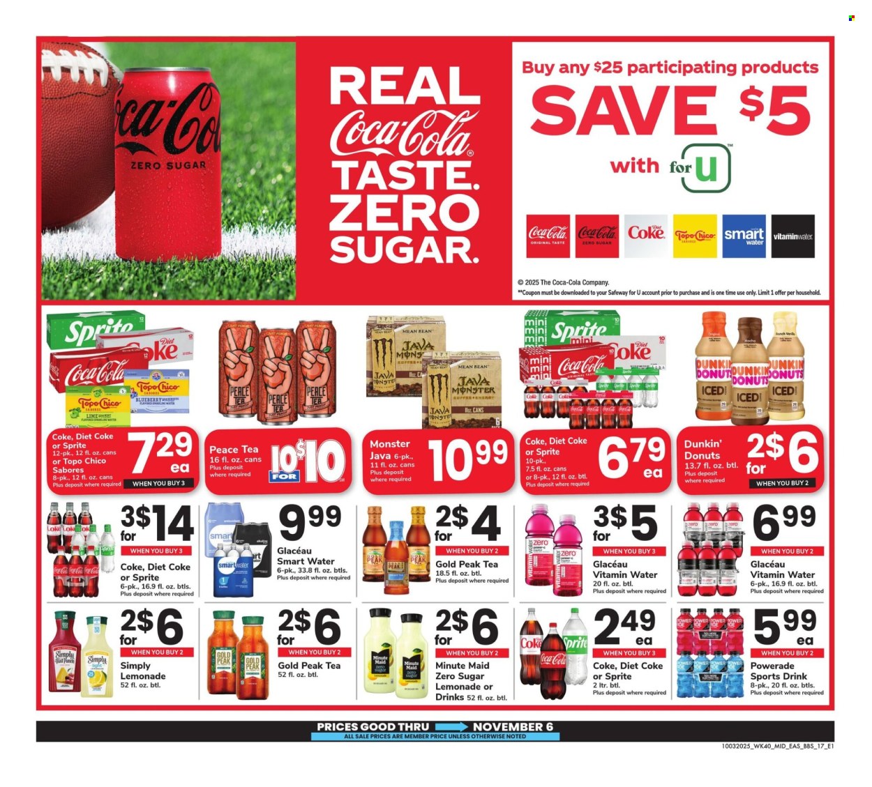 Safeway ad - 10/03/2025 - 11/06/2025. Page 17