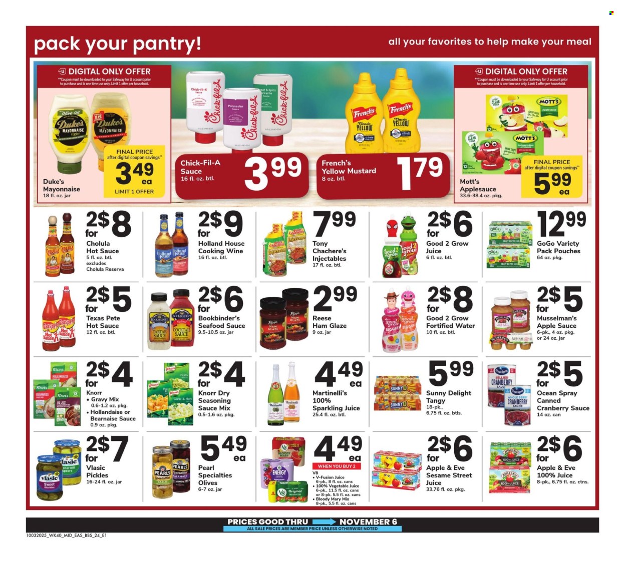 Safeway ad - 10/03/2025 - 11/06/2025. Page 24