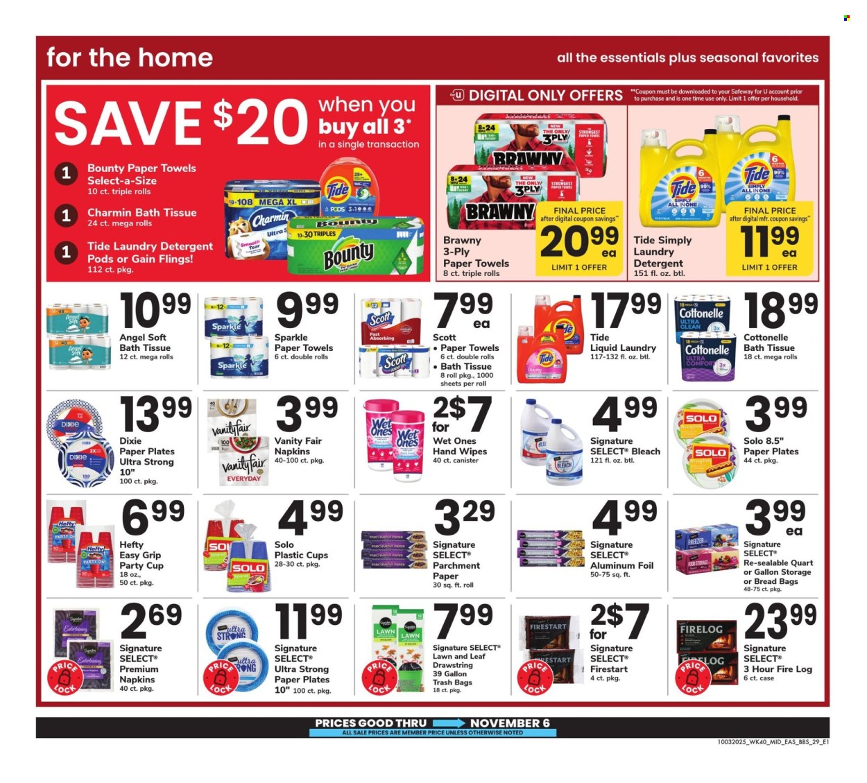 Safeway ad - 10/03/2025 - 11/06/2025. Page 29