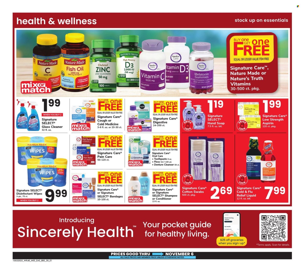 Safeway ad - 10/03/2025 - 11/06/2025. Page 30