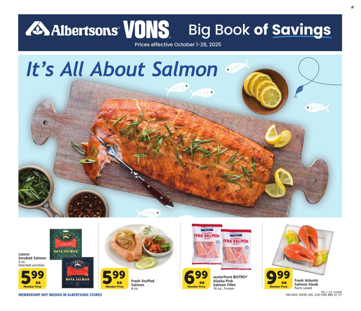 Albertsons ad - 10/01/2025 - 10/28/2025. Page 1