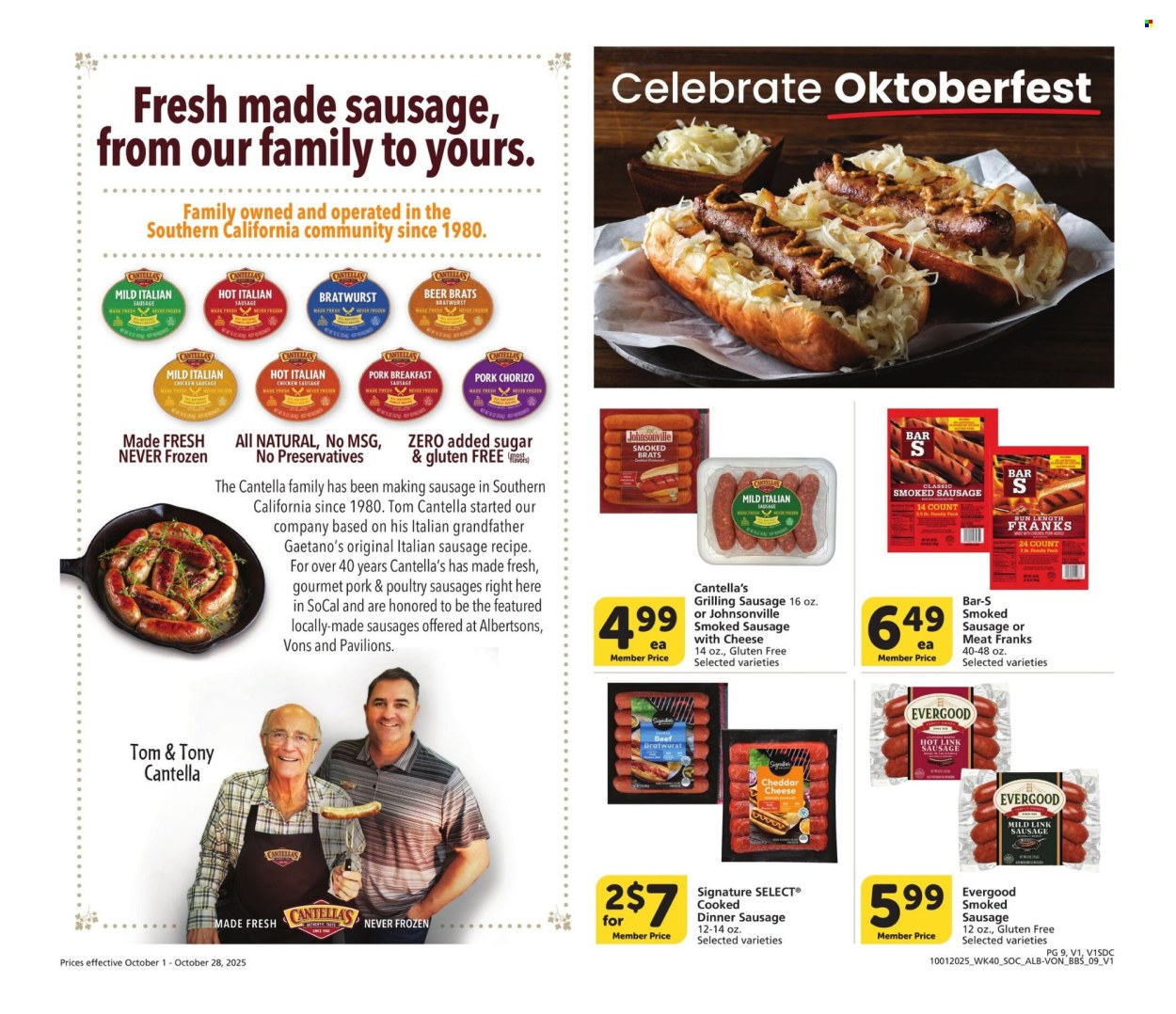 Albertsons ad - 10/01/2025 - 10/28/2025. Page 9