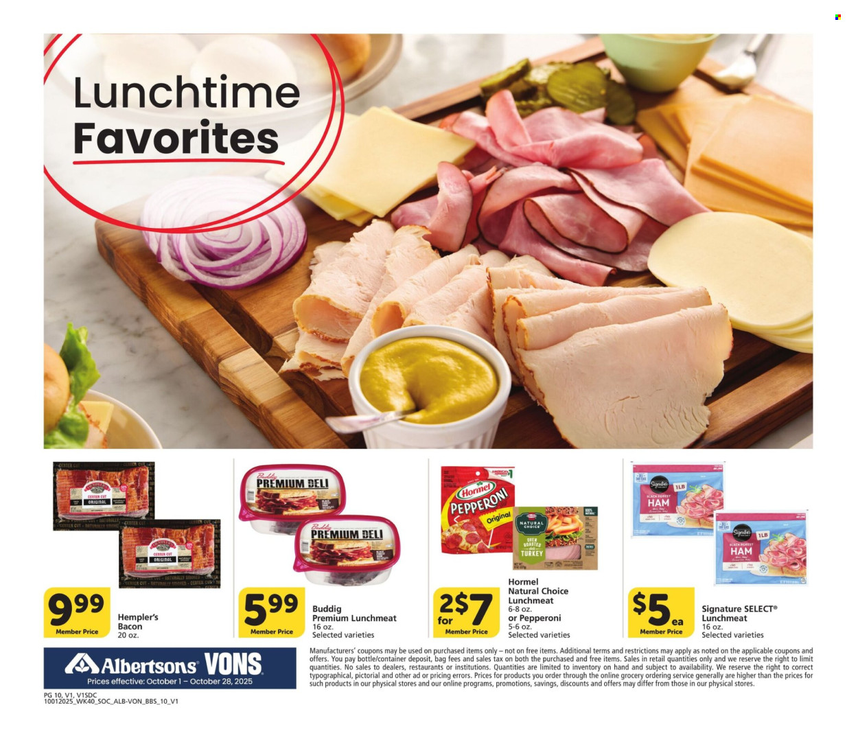 Albertsons ad - 10/01/2025 - 10/28/2025. Page 10