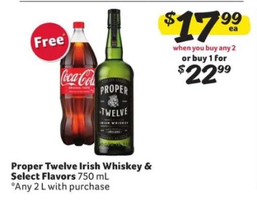 Proper Twelve Irish Whiskey & Select Flavors