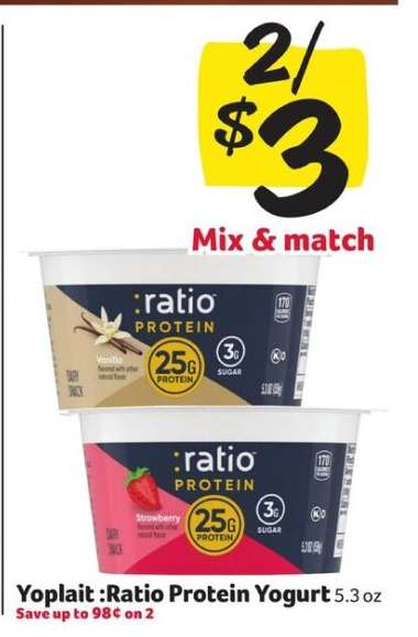 Yoplait :Ratio Protein Yogurt
