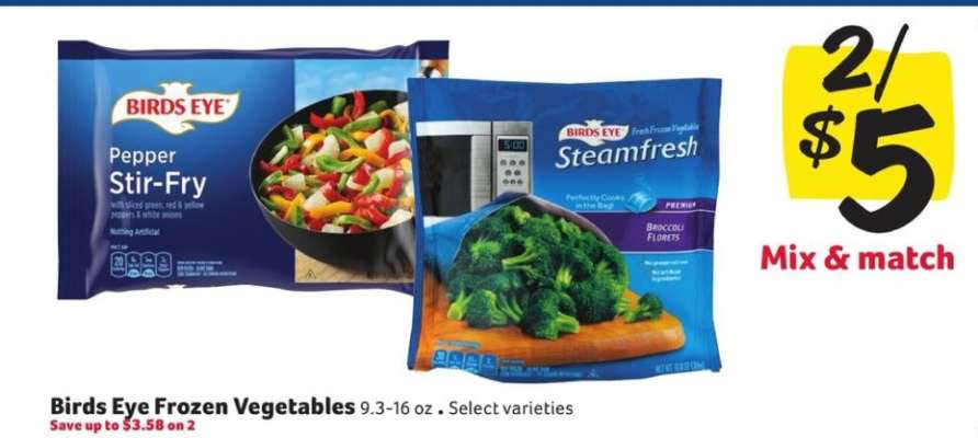 Birds Eye Frozen Vegetables