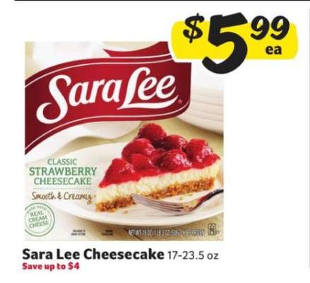 Sara Lee Cheesecake