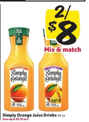 Simply Orange Juice Drinks