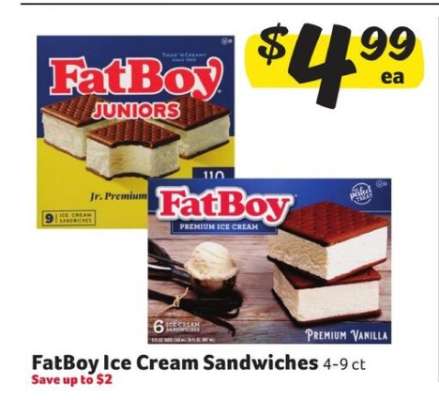 FatBoy Ice Cream Sandwiches