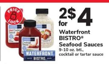 Waterfront BISTRO Seafood Sauces