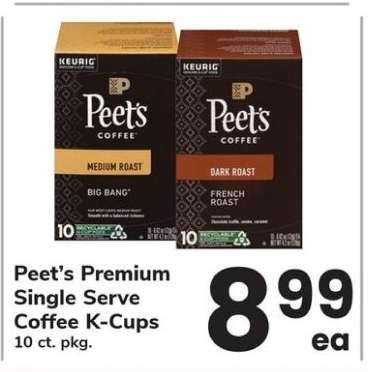 Peet’s Premium Single Serve Coffee K-Cups