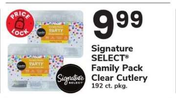 Signature SELECT Family Pack Clear Cutlery