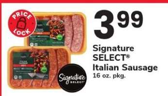 Signature SELECT Italian Sausage